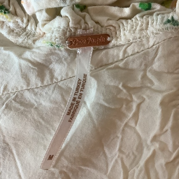 Free People Like A Lady Citrus Floral Mini Dress Size Medium - Picture 8 of 10